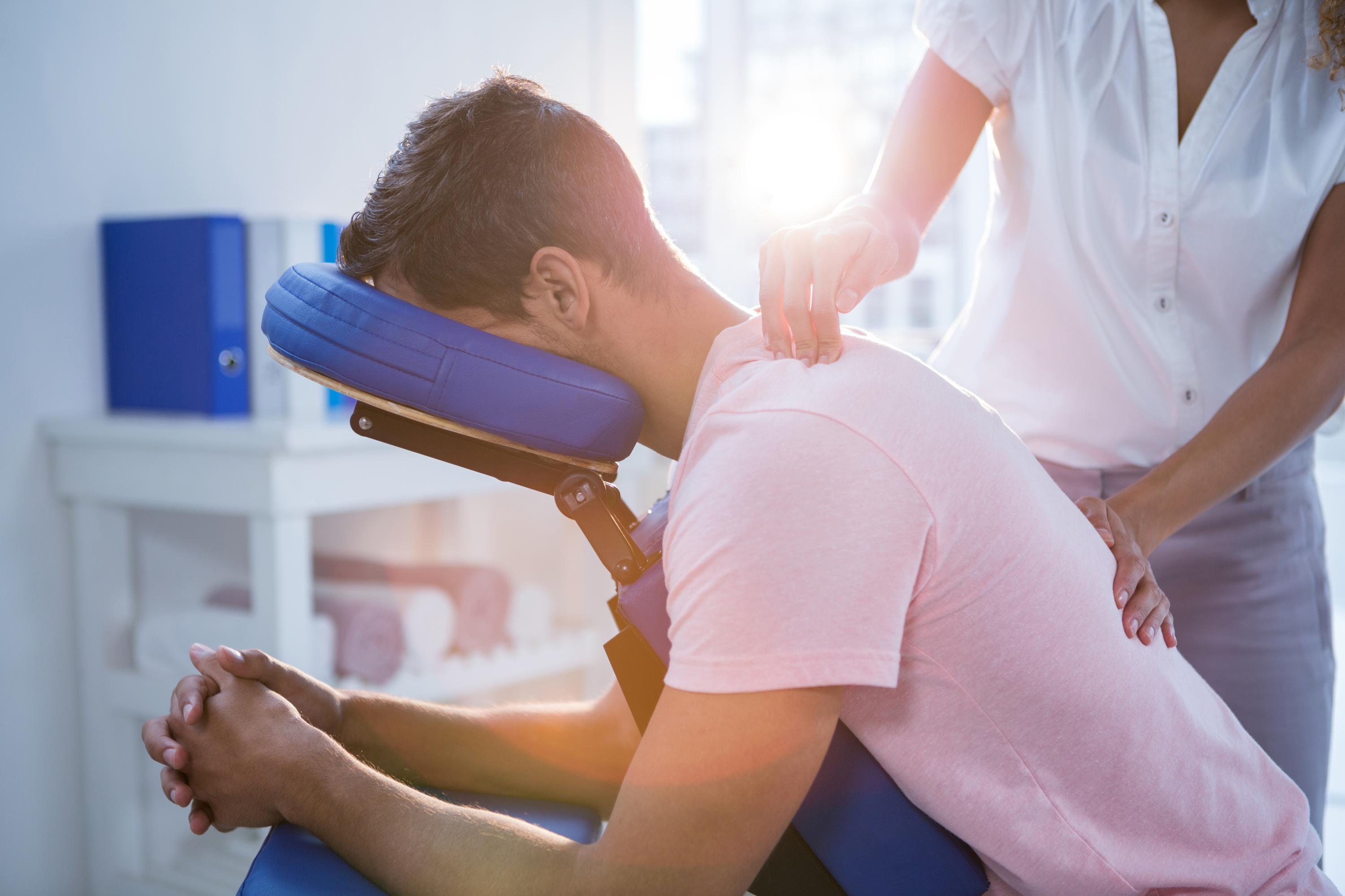 Le massage assis